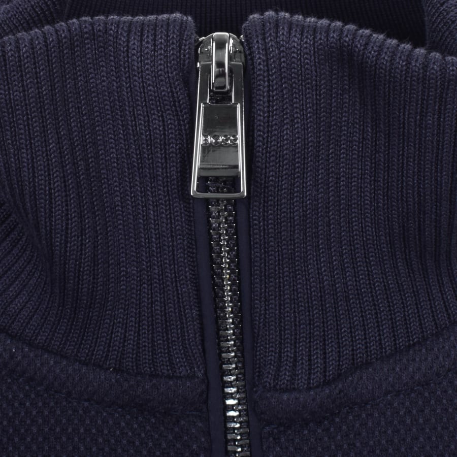 BOSS H Sidney 59 Quarter Zip Sweatshirt Navy | Mainline